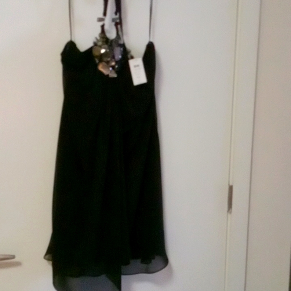 Beautiful Cache Stoned Black Dress New